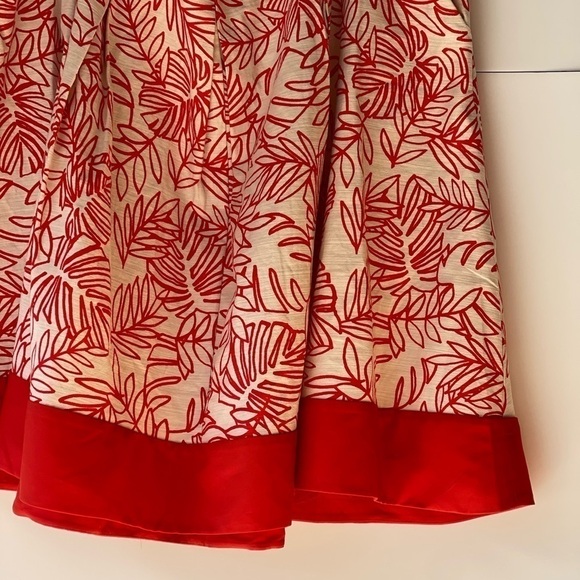 Lane Bryant Women's Plus Size A-Line Pleated Flared Skirt Linen Cotton, Sz 28 - Picture 6 of 9